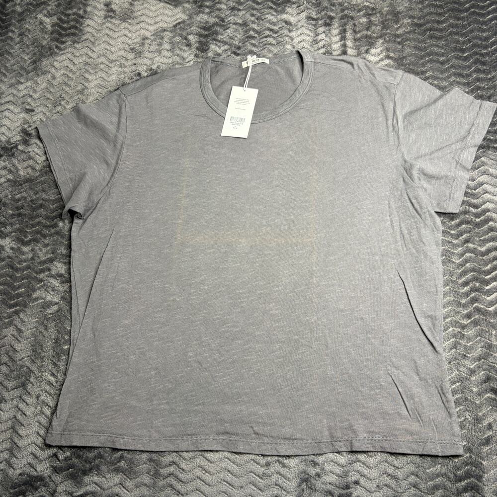 Buck Mason women faded black slub cotton easy crew size XL NWT